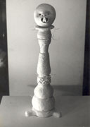 engobierte Keramikplastik